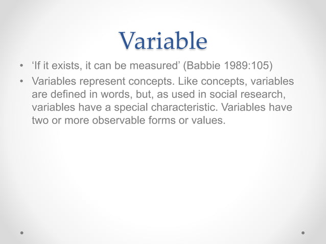 Variables & concepts | PPT | Science