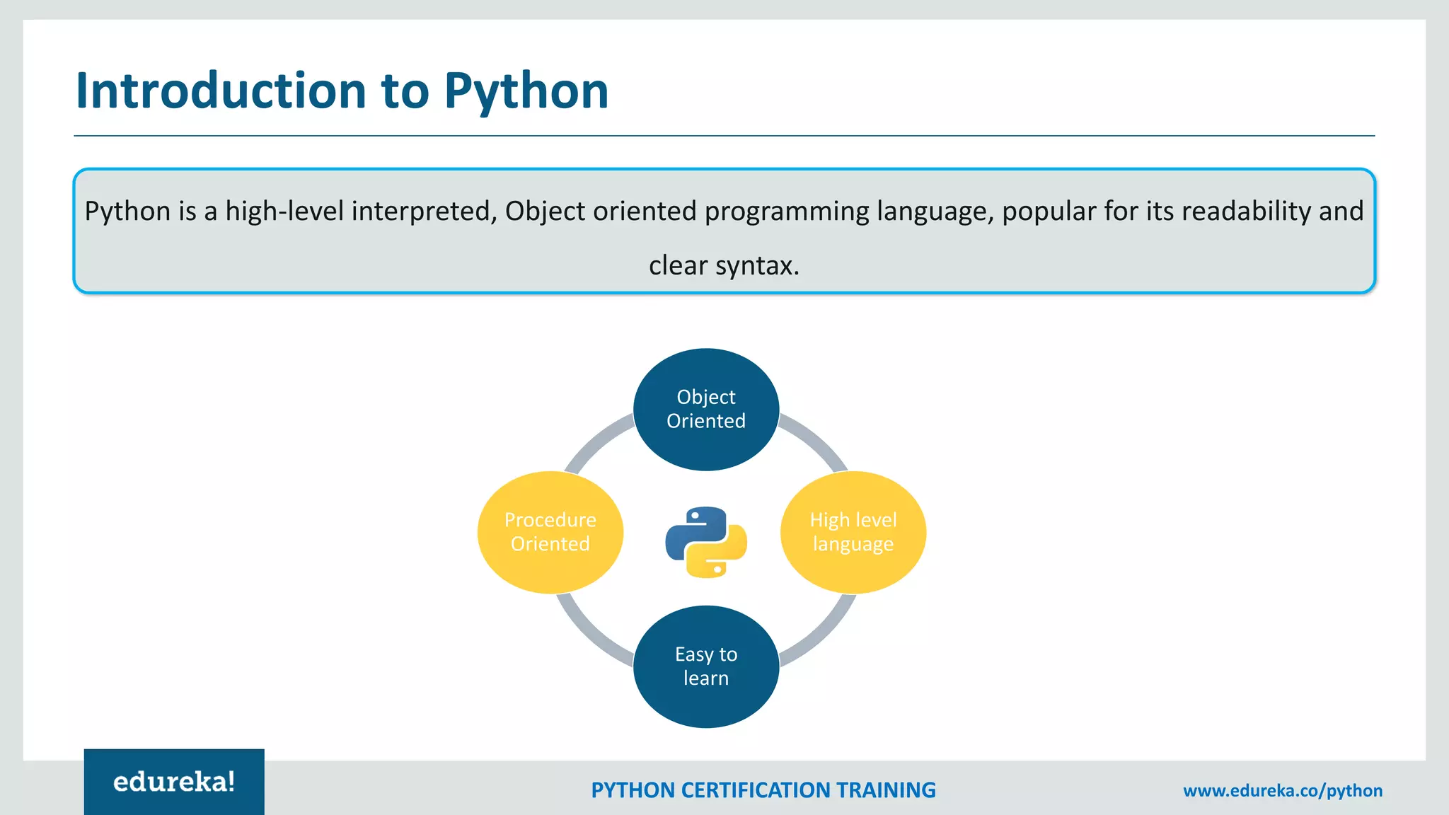 Variables & Data Types In Python | Edureka | PPT