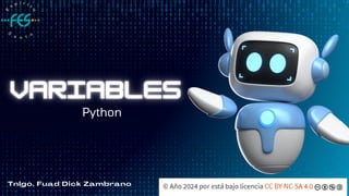 Usando Variables en Python, todo lo que debes saber | PDF