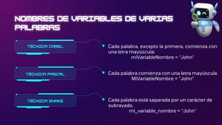 Usando Variables en Python, todo lo que debes saber | PDF