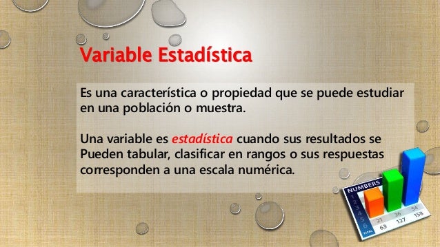 Variables estadísticas