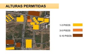 ALTURAS PERMITIDAS
1-3 PISOS
3-5 PISOS
5-10 PISOS
 