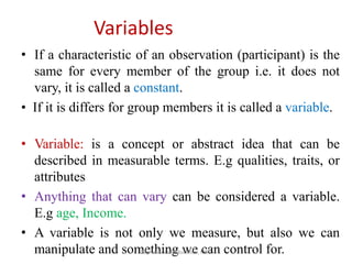 Variable Traits Variables, hypothesis etc zoom meet | PDF