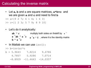 Variables in matlab | PPTX