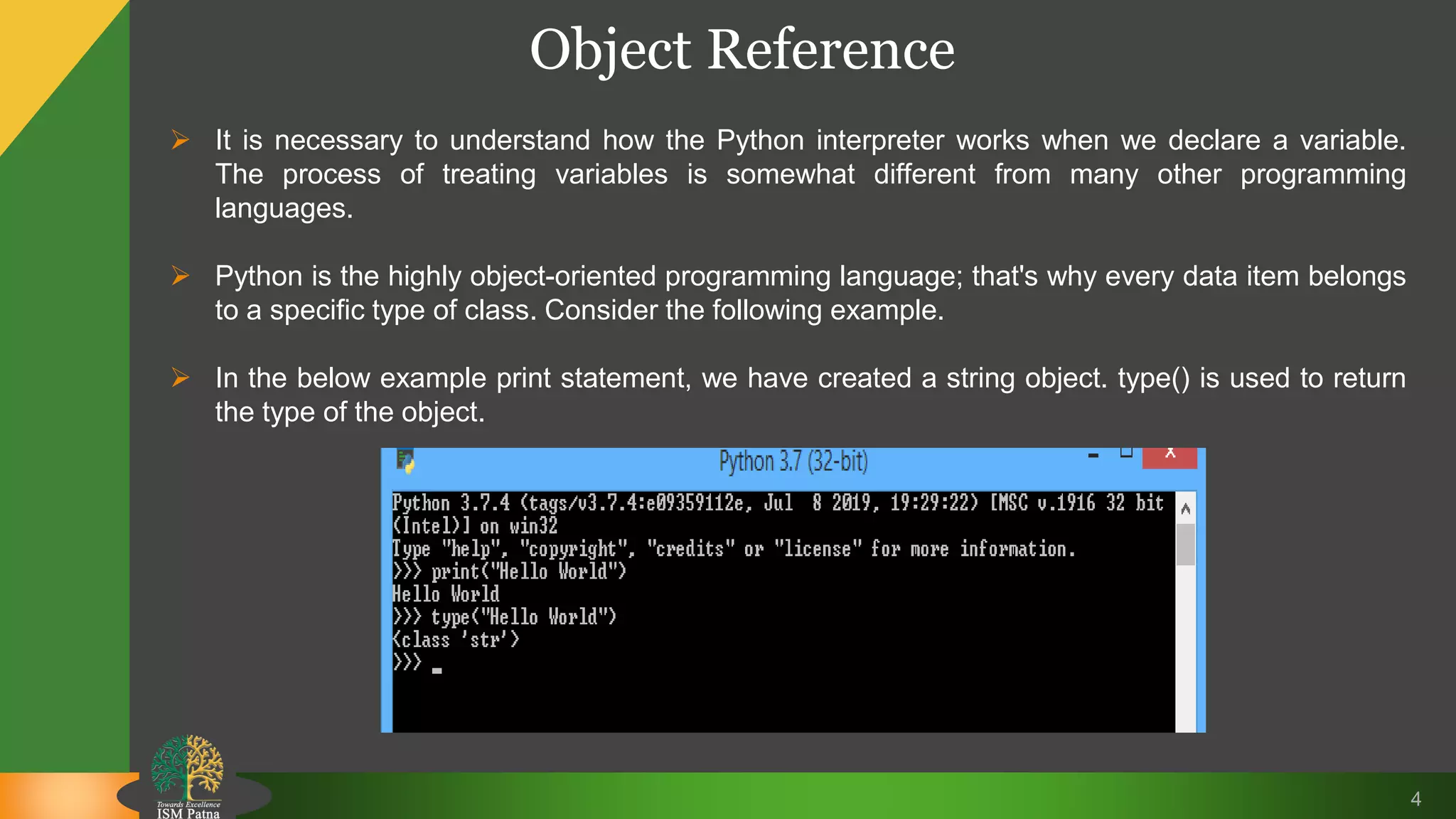 Variables in python | PPTX
