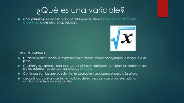 Variables matematicas