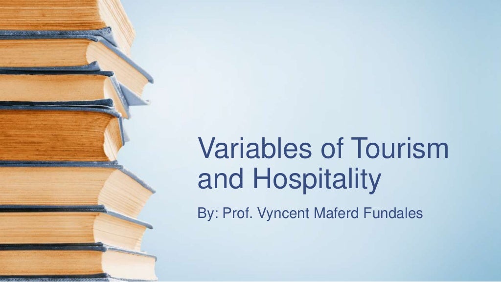 variables of tourism