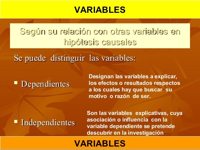 Variables