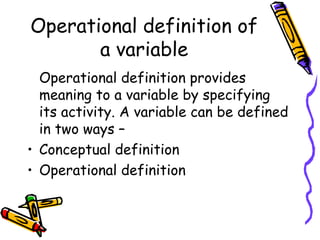 Variables scales of measure | PPT