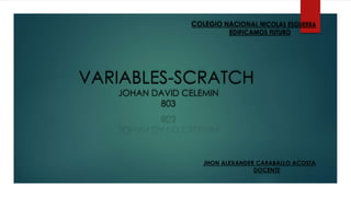 VARIABLES-SCRATCH
JOHAN DAVID CELEMIN
803
 