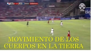 MOVIMIENTO DE LOS
CUERPOS EN LA TIERRA
 