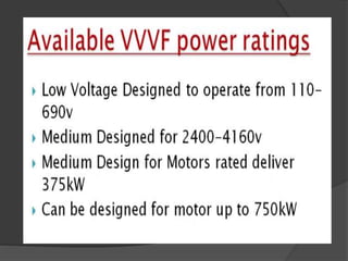 Variable voltage variable frequency drive | PPTX