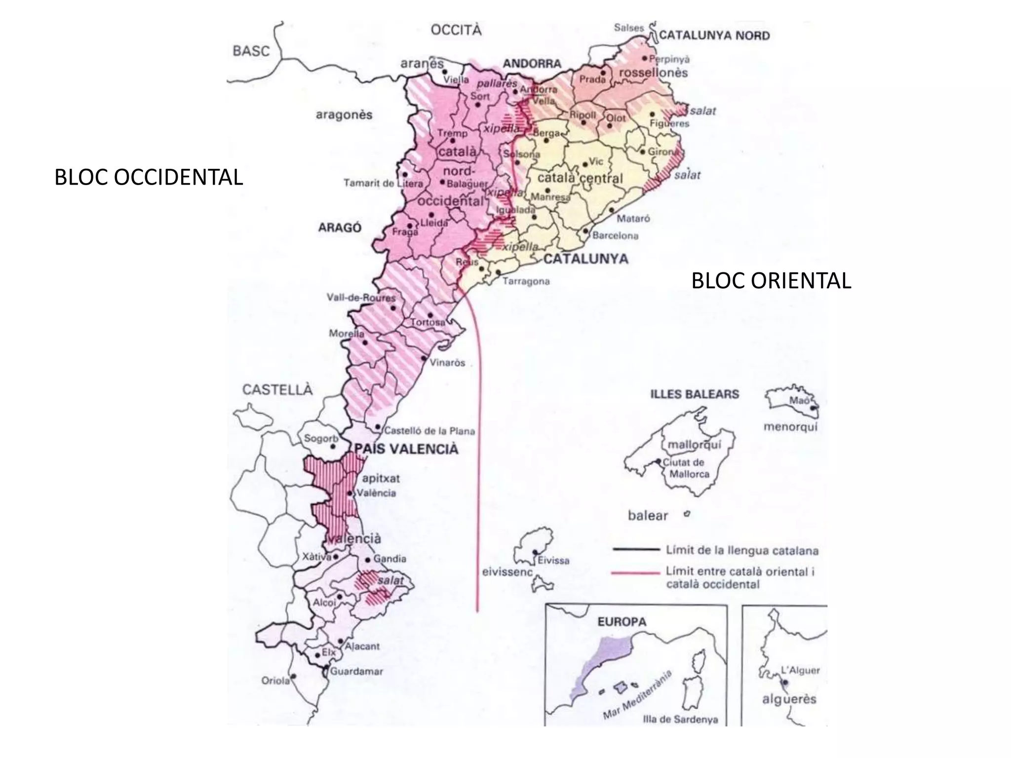 BLOC OCCIDENTAL
BLOC ORIENTAL
 