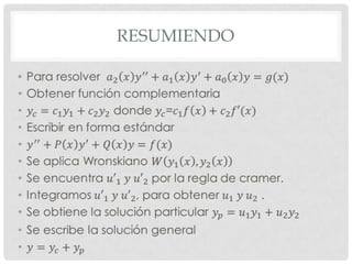 RESUMIENDO
•

 
