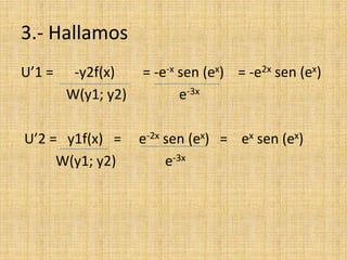 Variacion De Parametros