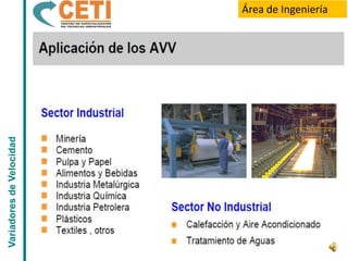 Variadores de Velocidad   Área de Ingeniería
 