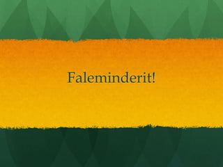 Faleminderit!
 