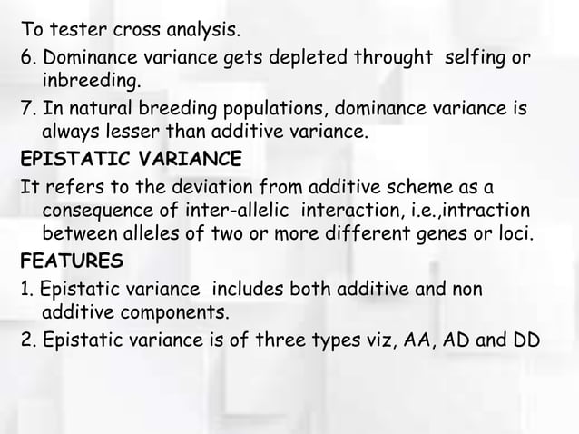 ASSESSMENT OF VARIABILITY AND GENETIC VARIANCE | PPTX | Genetics | Science