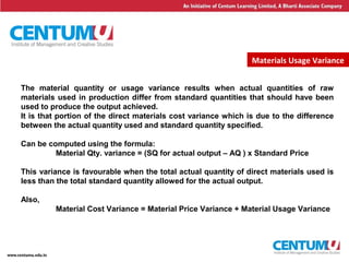 Variance Analysis | PPT