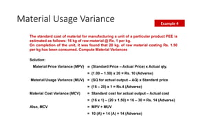 Manufacturing Variance Examples Comprehensive Guide to Variance Analysis in Cost Accounting | PPTX