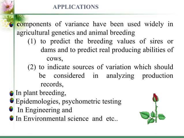 Variance component analysis by paravayya c pujeri | PPT
