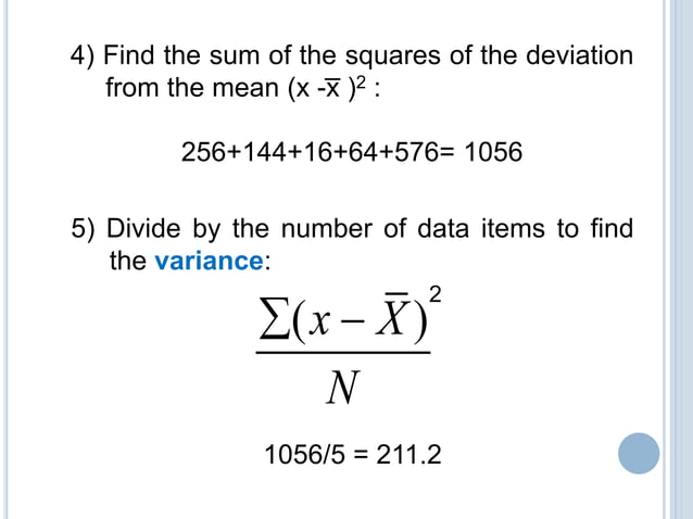 Variance & standard deviation