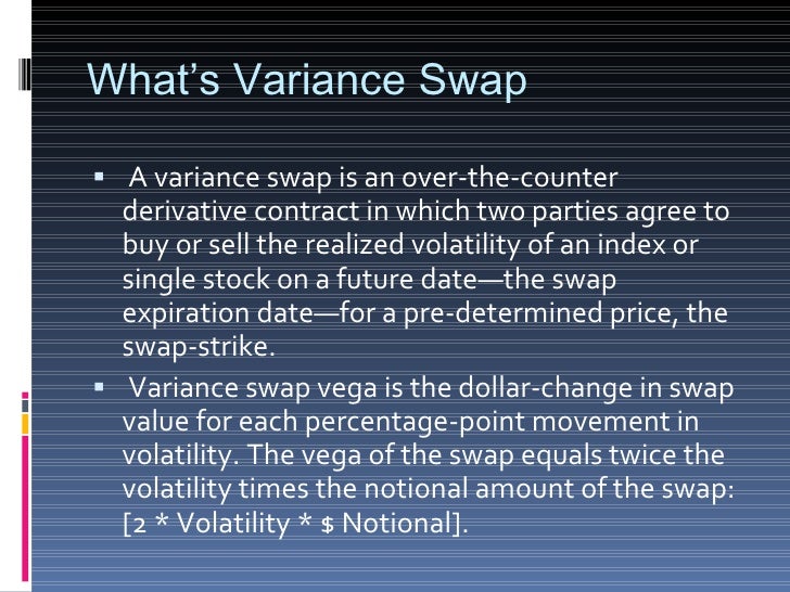 Variance swap trading strategies