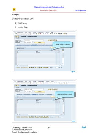 Variant Configurition in SAP: Beginners Guide | www.sapdocs.info