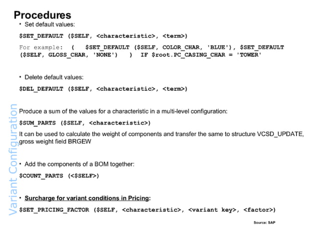 Variant Configuration Overview | PDF