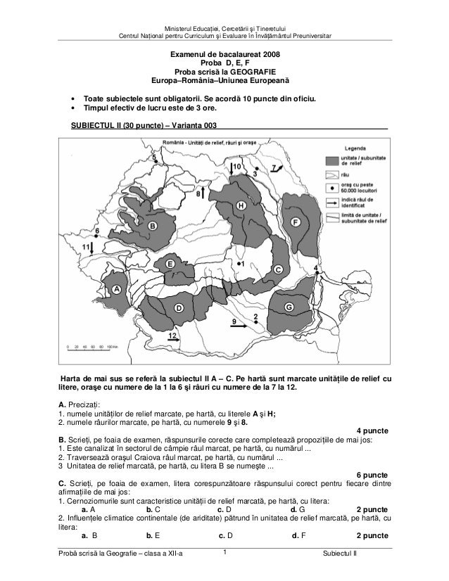 Varianta 3 Bac Sub Ii