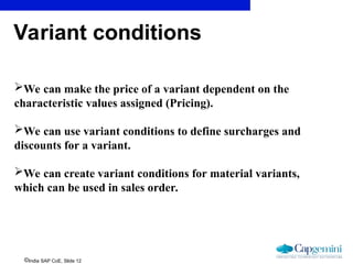 SAP SD variant configuration.ppt for Begin | PPT