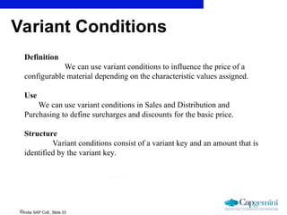 SAP SD variant configuration.ppt for Begin | PPT