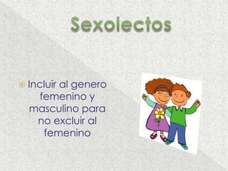SociolectoMayor o menor cantidad de palabras que se utilizan básica 500- superior 3000Esta variable se ocupa de la relación entre variable lingüística y variable sociocultural y es objeto de la sociolingüística
