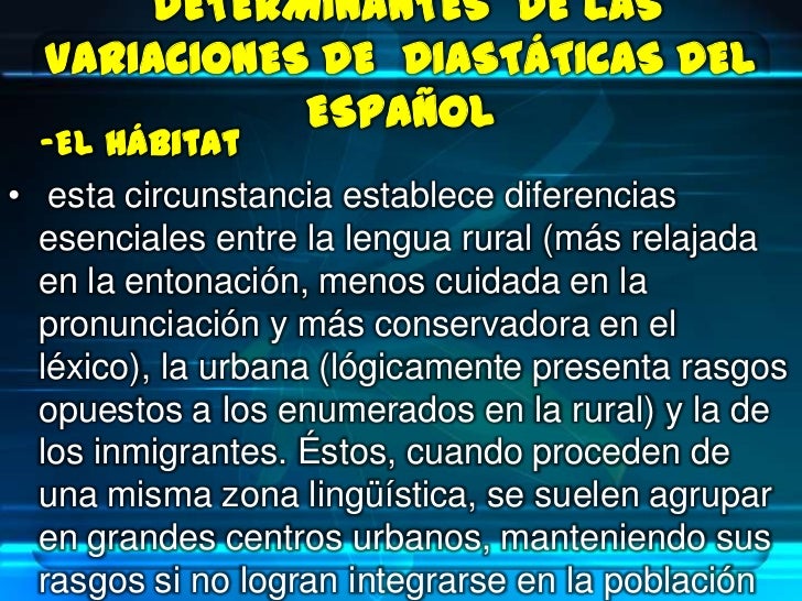 Variantes dialectales