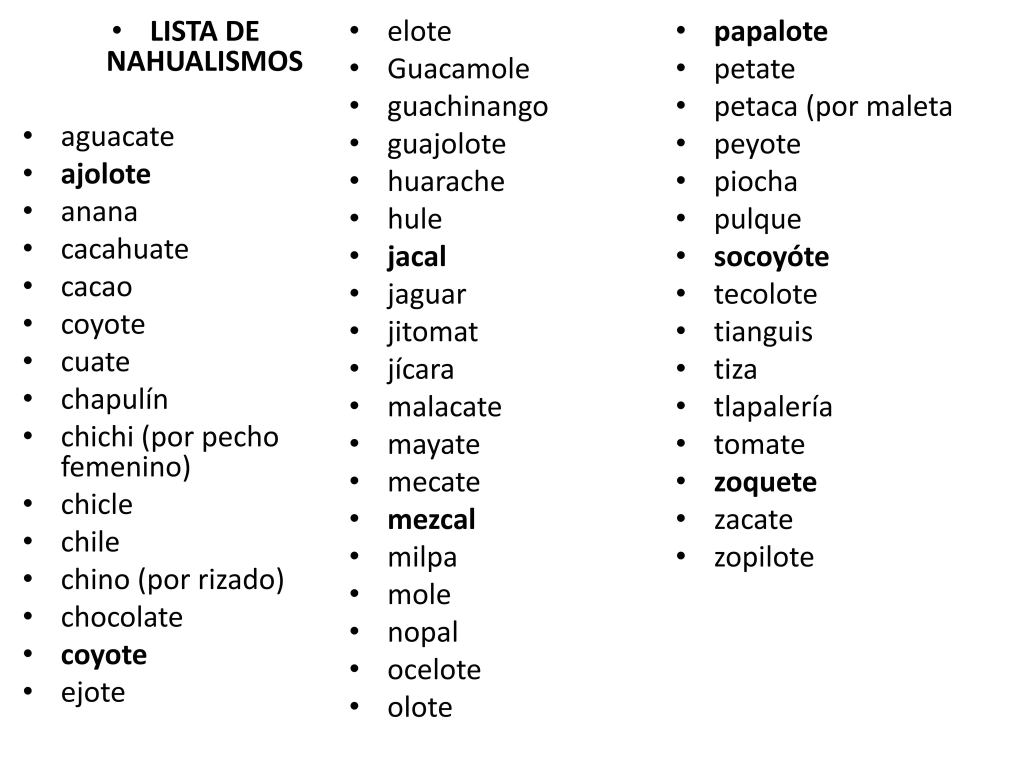 Variantes lexicas en méxico | PPTX