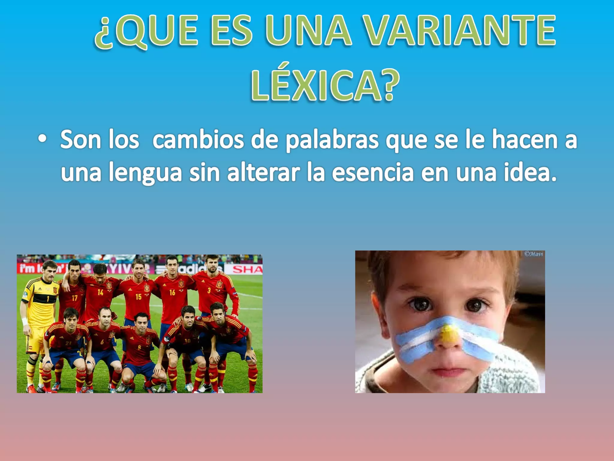 Variantes léxicas | PPT