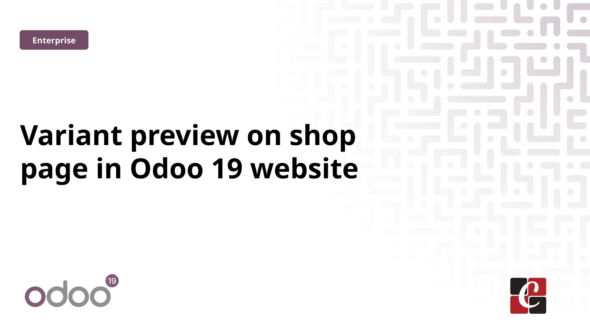 Variant preview on shop
page in Odoo 19 website
Enterprise