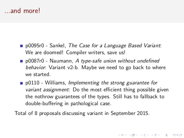 Discriminating Unions The Long Road To Std Variant
