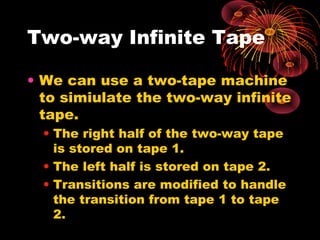 Variants of Turing Machine | PPT