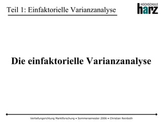 Varianzanalyse