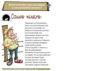 Variação linguistica textos