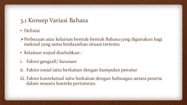 Variasi Bahasa