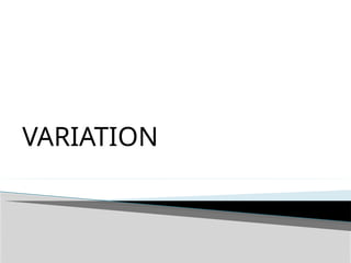 Variation Exercise variation exercises for grade 9 students | PPTX