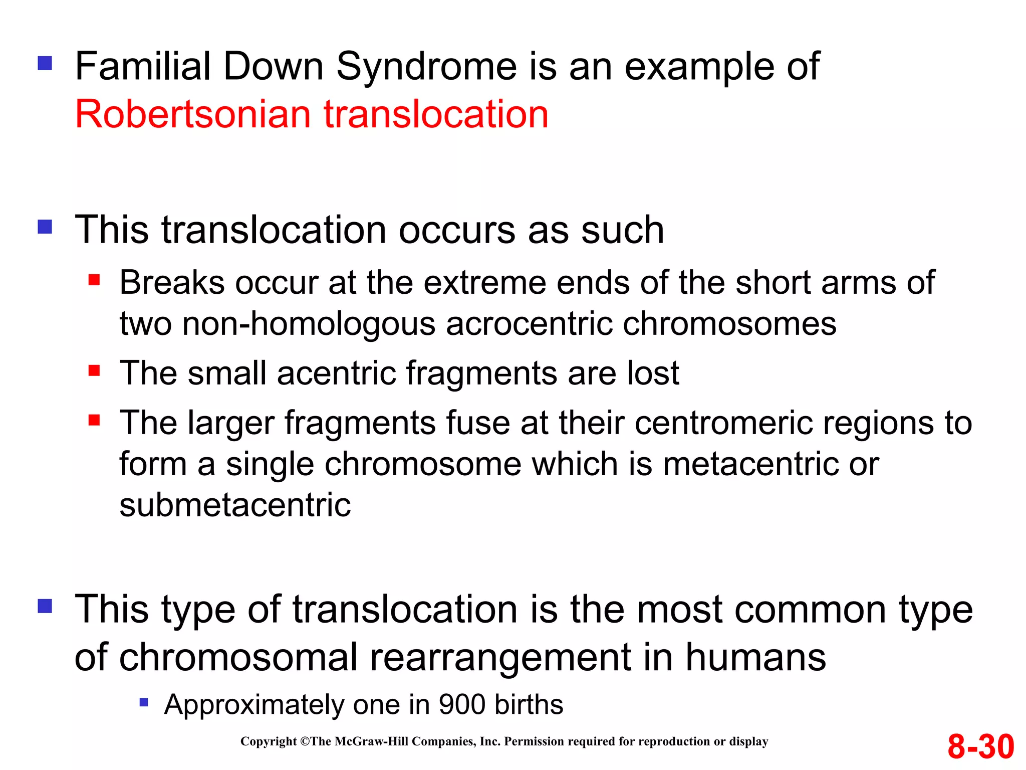Variation in chromosome structure and number chapter 8 | PPT