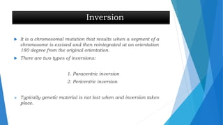 Variation of chromosomes | PPTX