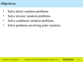 Variation Math Grade 9 Variation Problems.ppt Grade 9 Mathematics | PPT