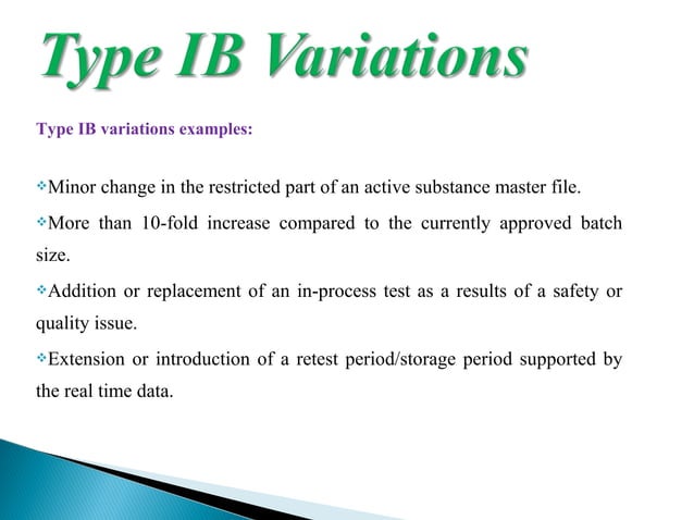 Variations to Marketing Authorization | PPT | Pharmaceutical Drugs ...