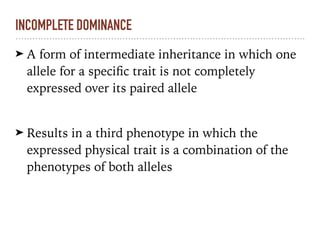 Variations on Mendel's Law | PDF
