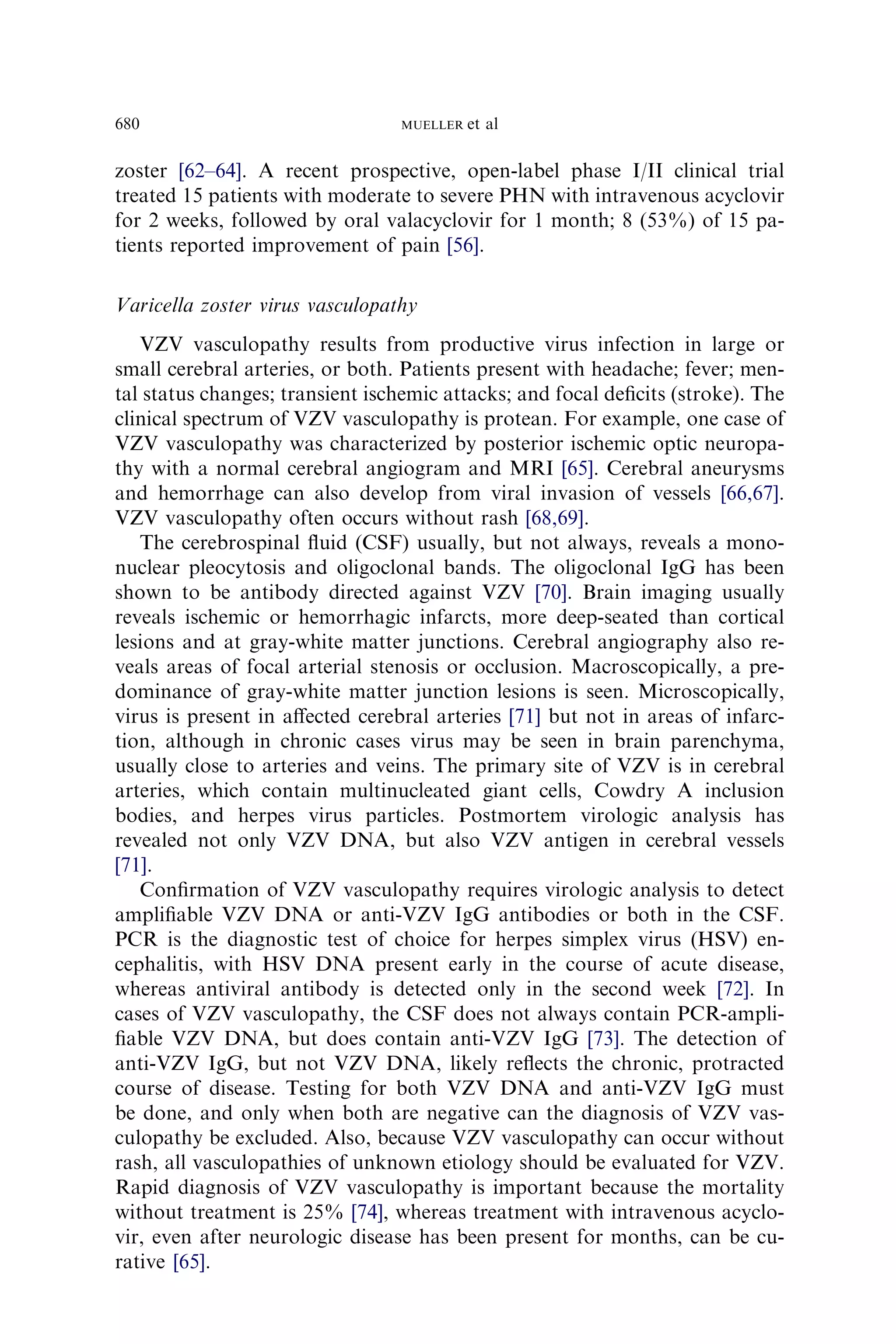 Varicella zoster virus infection (1) | PDF