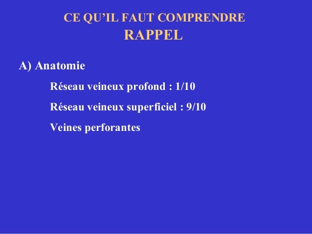 Comme passe la thrombose